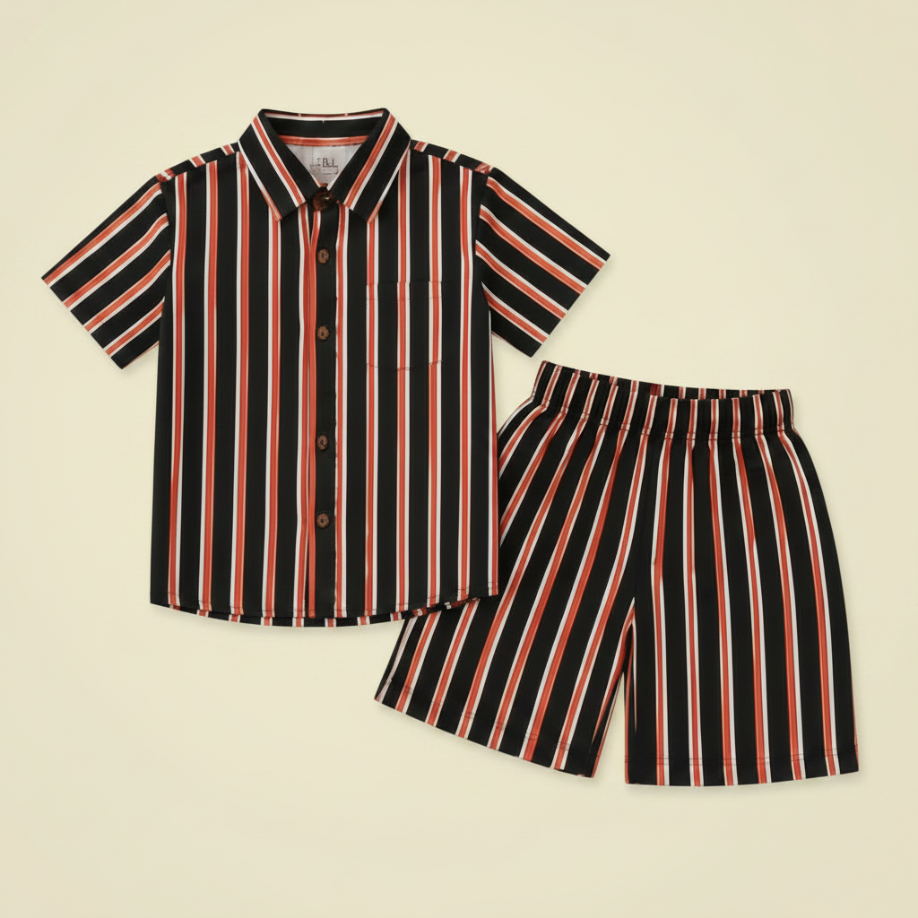 Boys Matching Shirt & Shorts Set