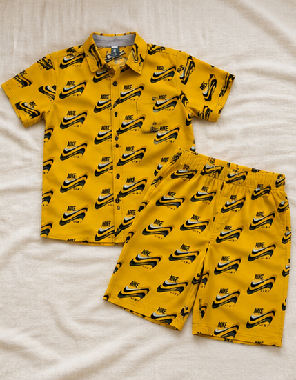 Boys Matching Shirt & Shorts Set