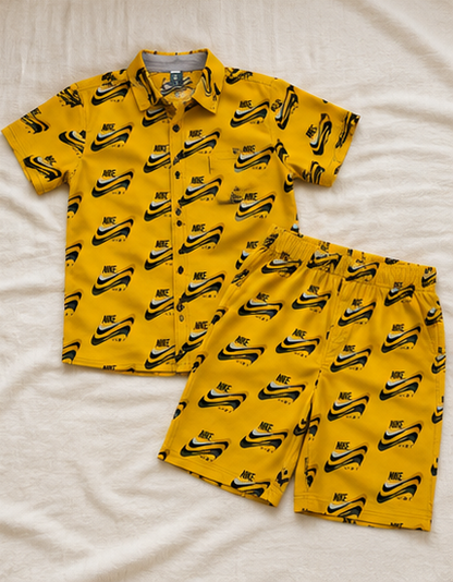 Boys Matching Shirt & Shorts Set