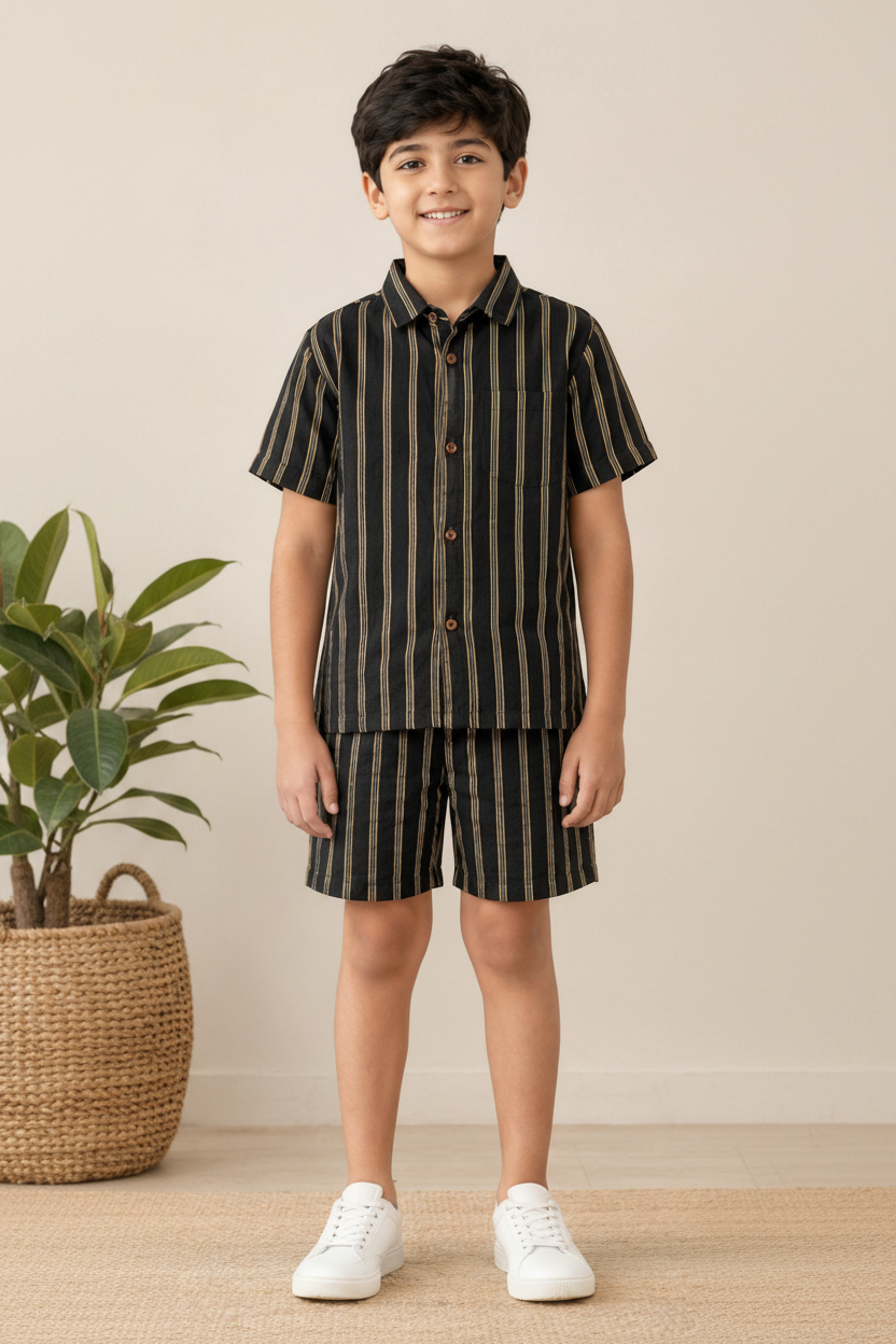 Boys Matching Shirt & Shorts Set