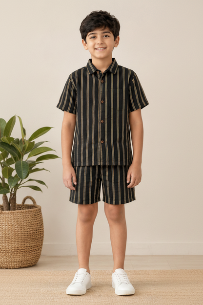 Boys Matching Shirt & Shorts Set