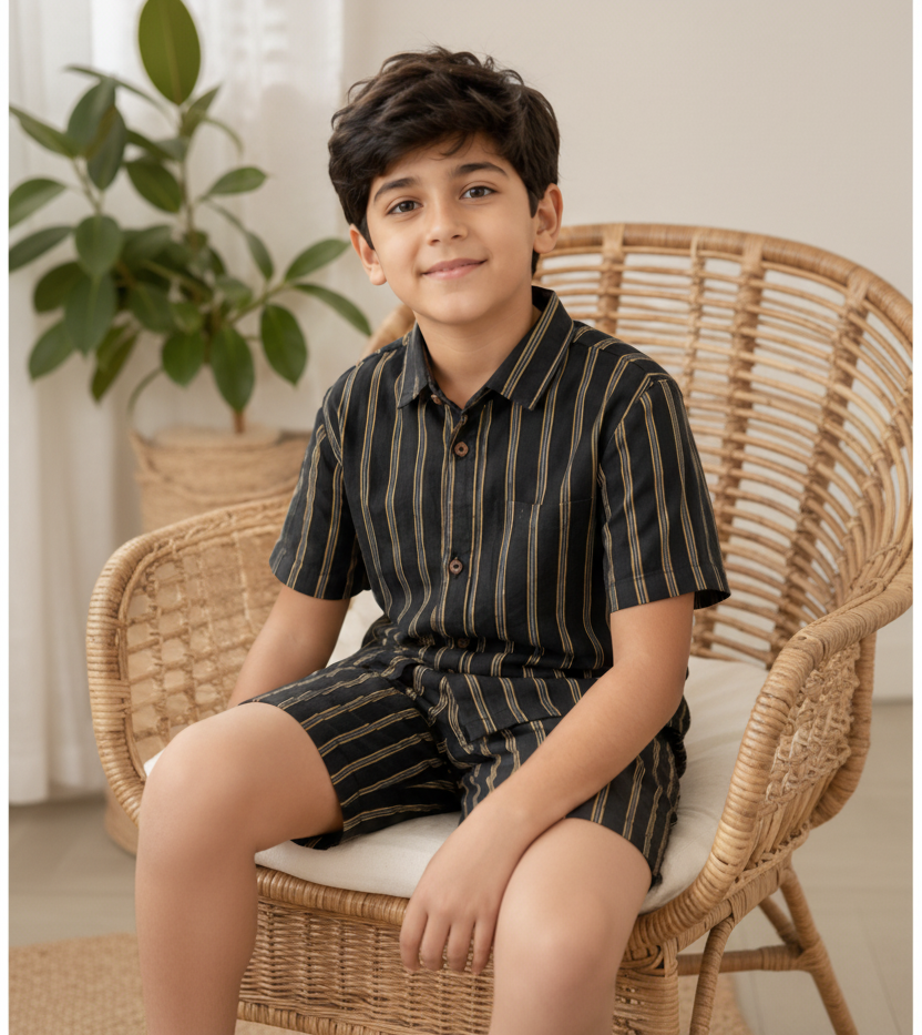 Boys Matching Shirt & Shorts Set