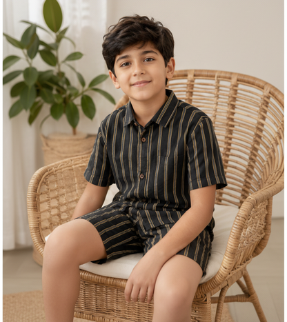 Boys Matching Shirt & Shorts Set