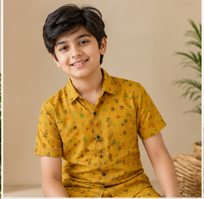 Boys Matching Shirt & Shorts Set