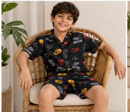 Boys Matching Shirt & Shorts Set
