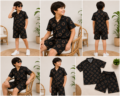 Boys Matching Shirt & Shorts Set