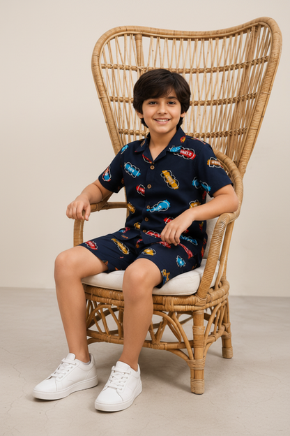 Boys Matching Shirt & Shorts Set
