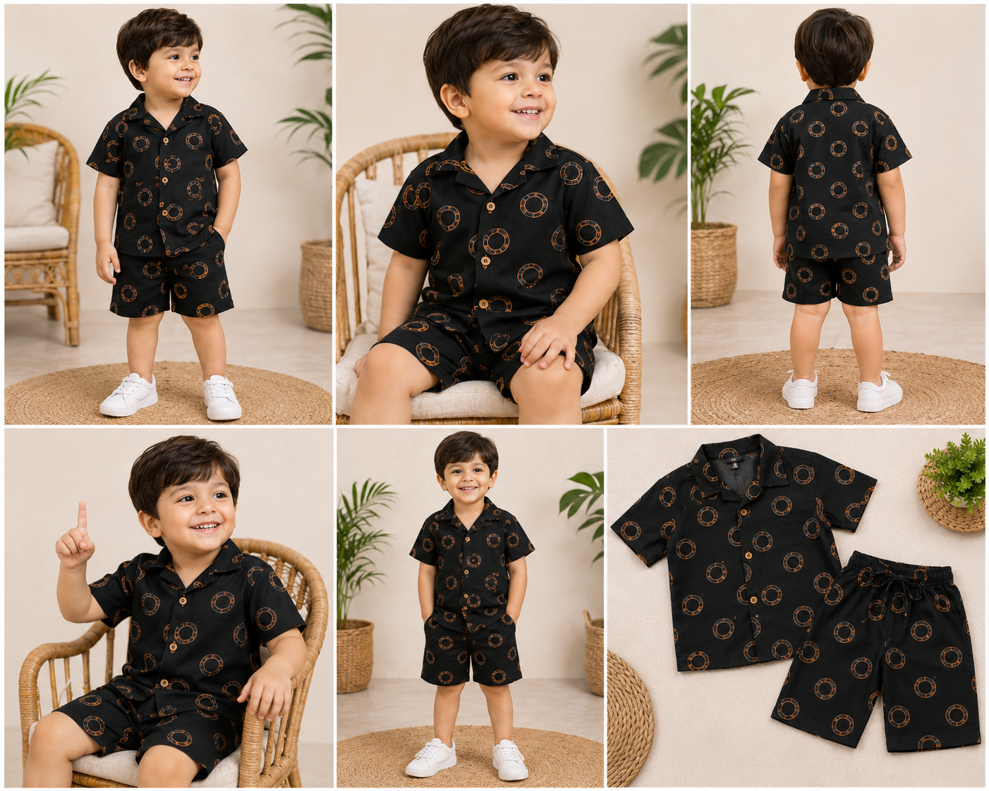 Boys Matching Shirt & Shorts Set