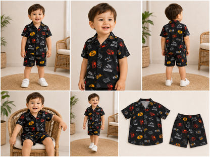 Boys Matching Shirt & Shorts Set