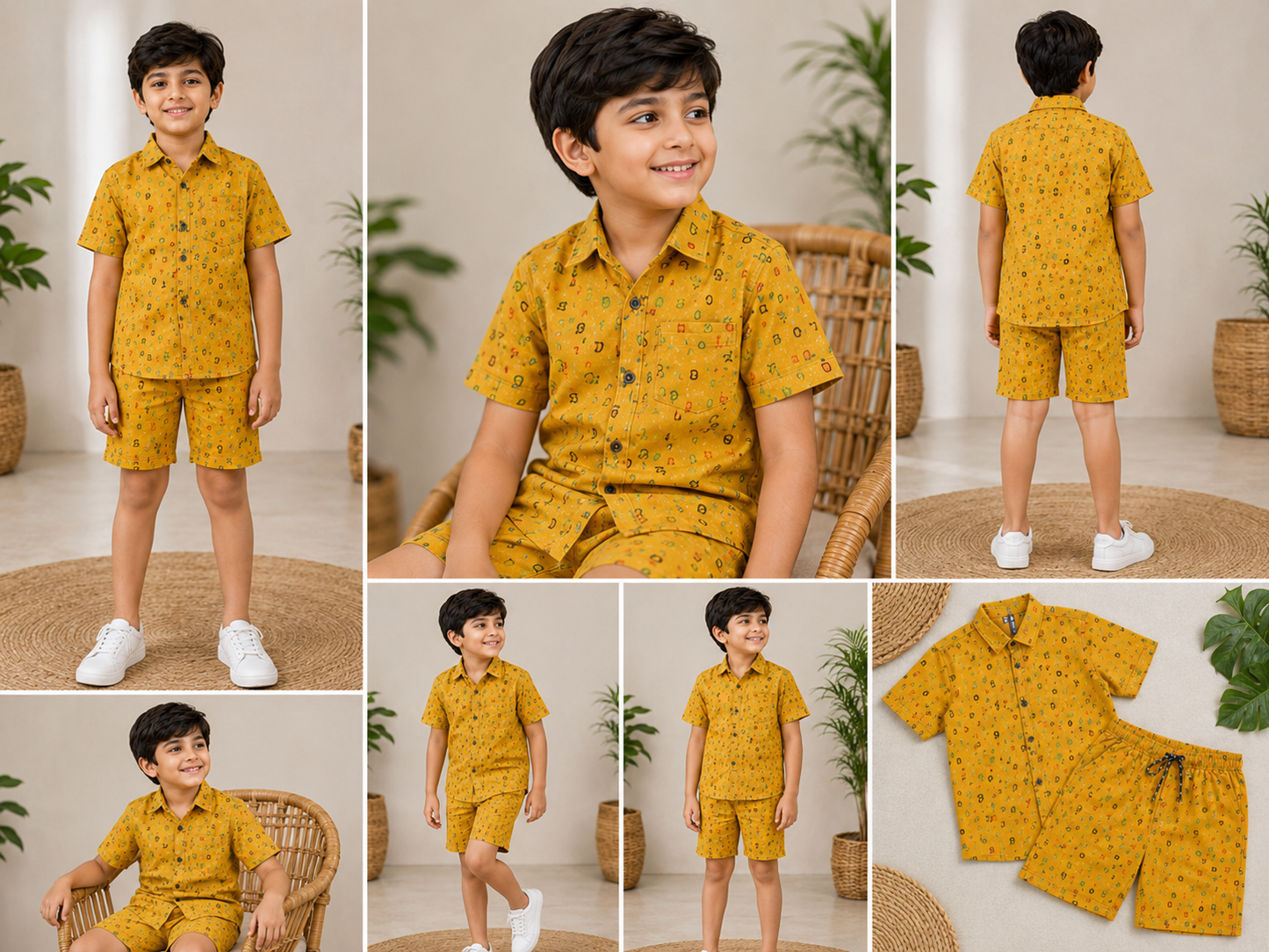 Boys Matching Shirt & Shorts Set