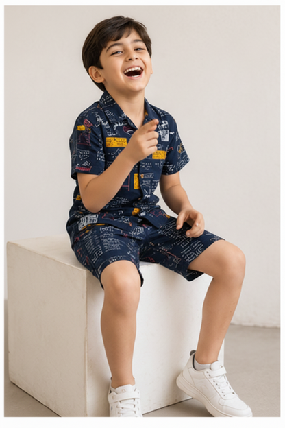 Boys Matching Shirt & Shorts Set