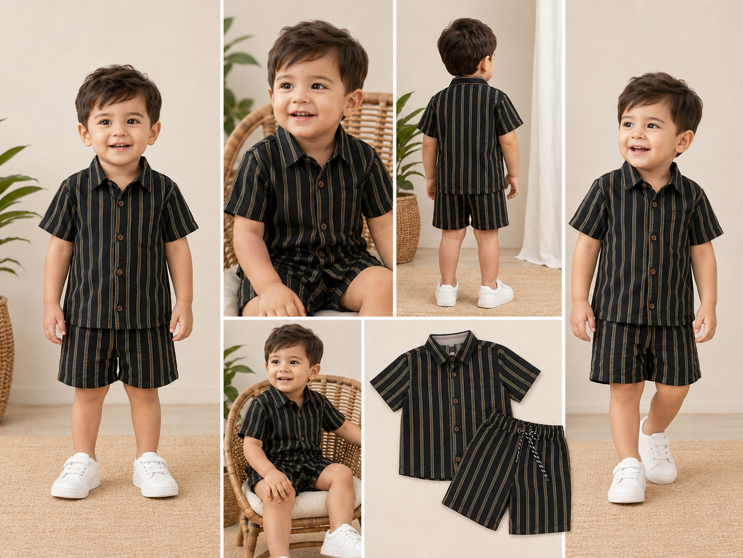 Boys Matching Shirt & Shorts Set