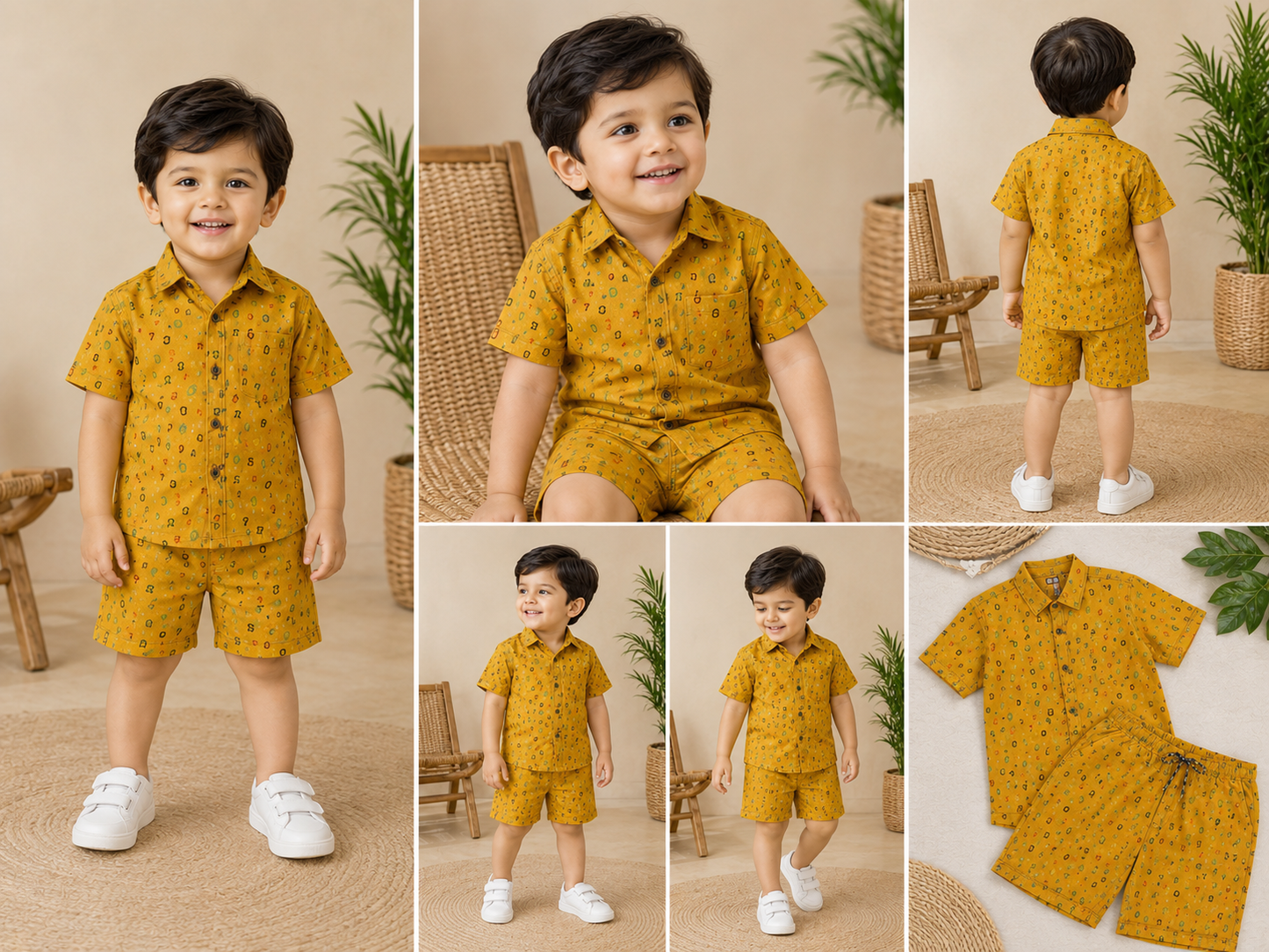 Boys Matching Shirt & Shorts Set