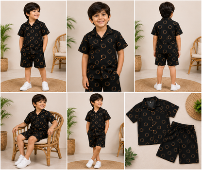 Boys Matching Shirt & Shorts Set